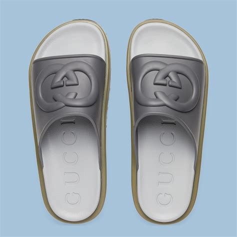 rubber slide sandal gucci replica|gucci interlocking g slide sandal.